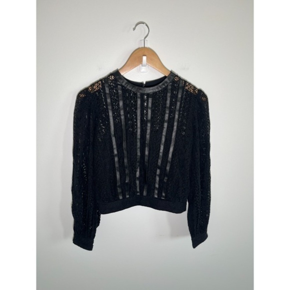 Express Goth Witchy Darky Fairy Grunge Emo Lace Top Womens Black XS